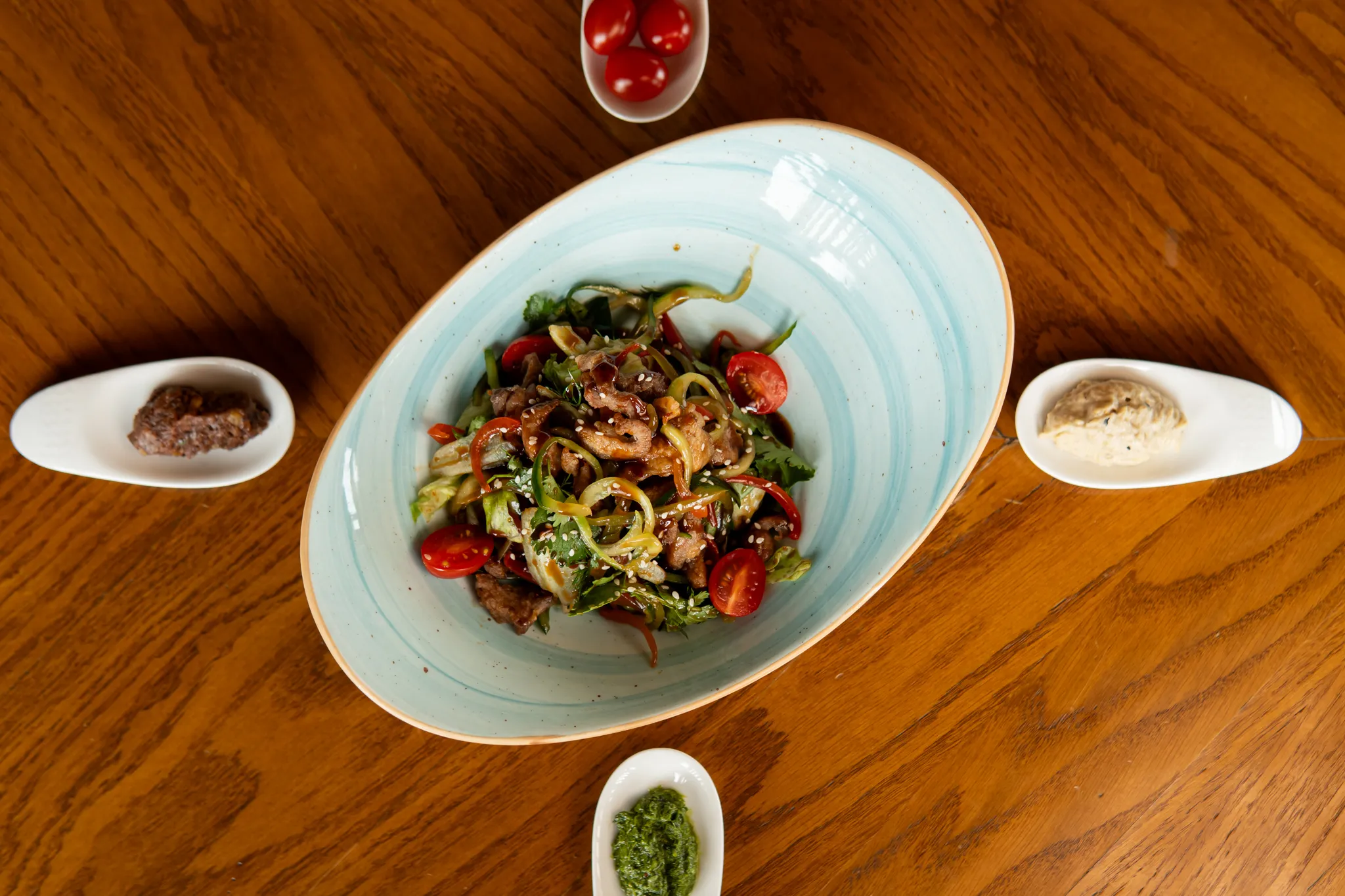 Xırt xırt Can əti Asiya sousu ilə