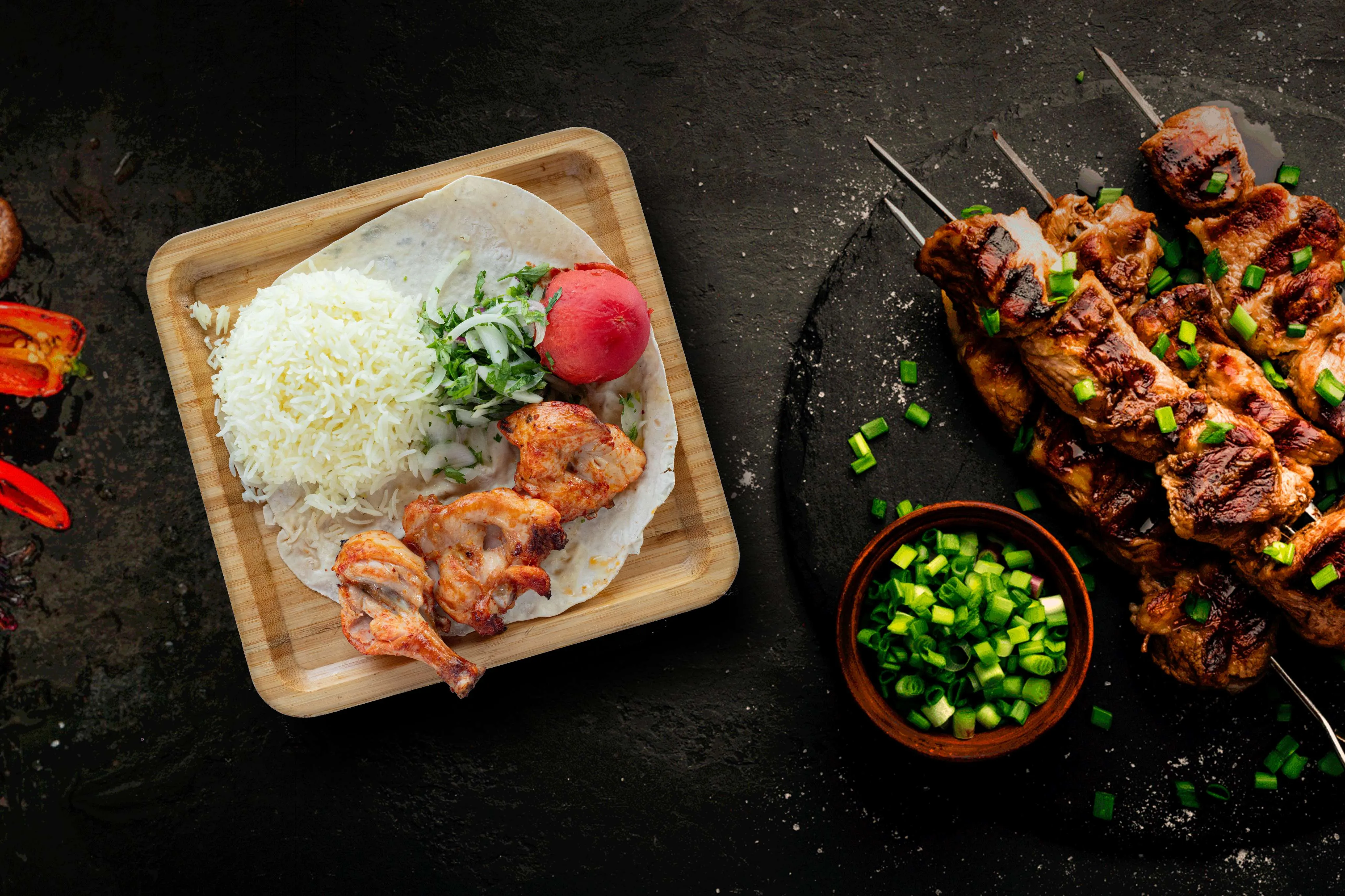 Toyuq Kababı düyü ilə